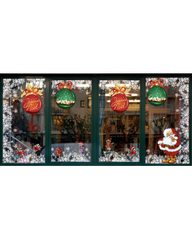 Sticker-boules-de-noël-géantes-texte-joyeux-noël-rouge-vert-vitrophanie-décoration-vitrine-noël-électrostatique-sans-colle-repositionnable-réutilisable-DECO-VITRES