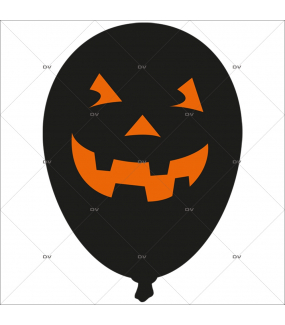 HALL2 - Sticker sorcière chaudron d'Halloween