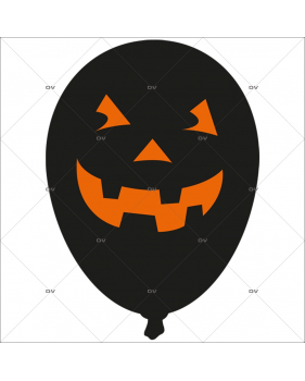 Sticker-halloween-ballon-citrouille-31-octobre-vitrophanie-décoration-vitrine-halloween-électrostatique-sans-colle-repositionnable-réutilisable-DECO-VITRES