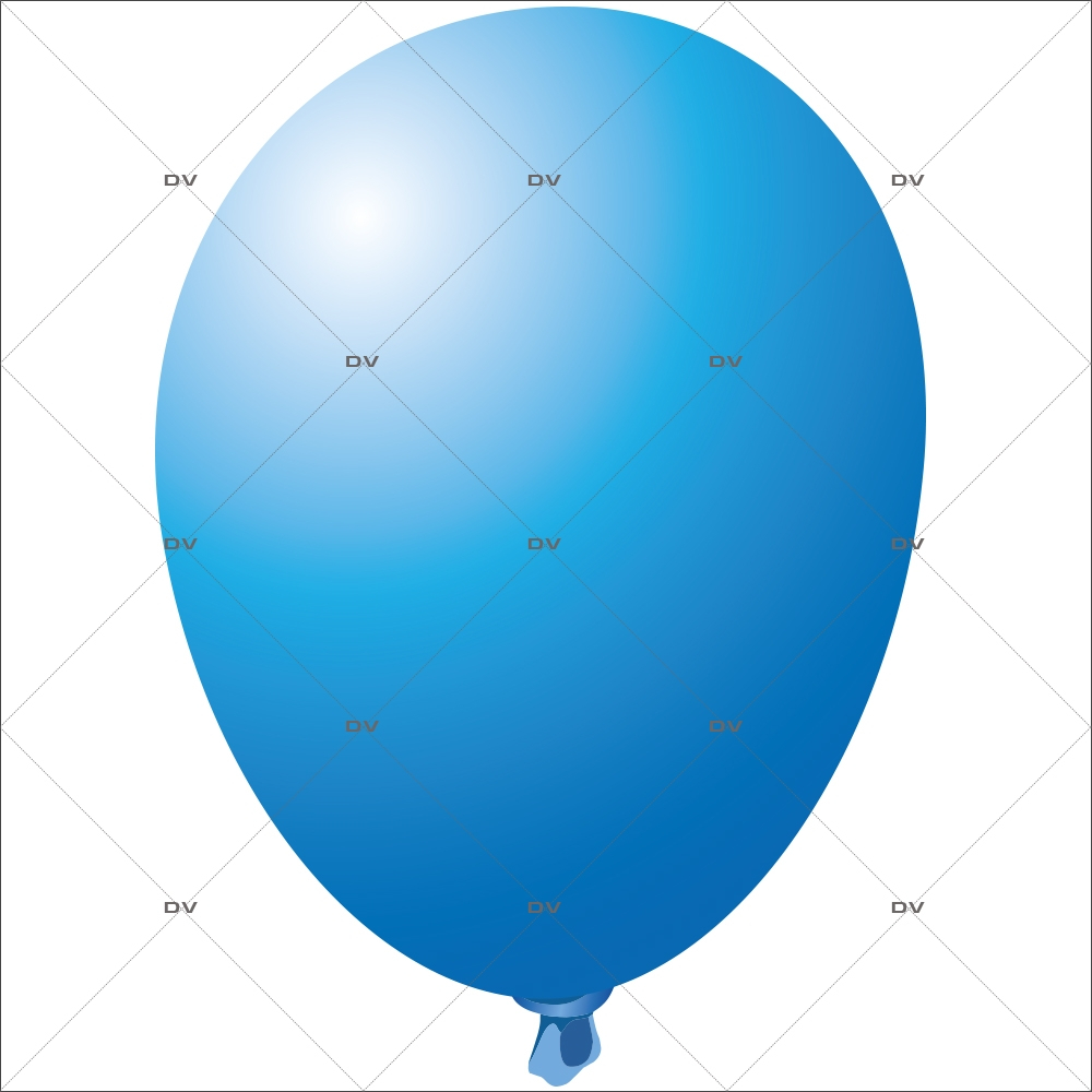 ANI4B - Sticker ballon bleu