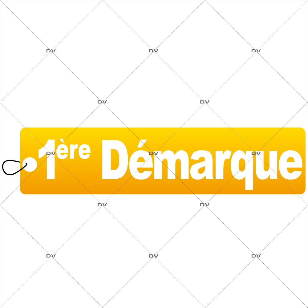 SOLD22 - Sticker étiquette 1ère Démarque - DECO-VITRES Electrostatique