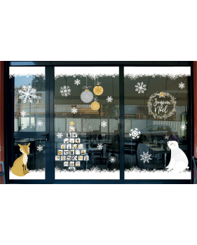 vitrine-noel-espiegle-decoration-renard-sapin-calendrier-avent-cristaux-ours-polaire-boules-couronne-vitrophanies-noel-electrostatique-sans-colle-stickers-DECO-VITRES