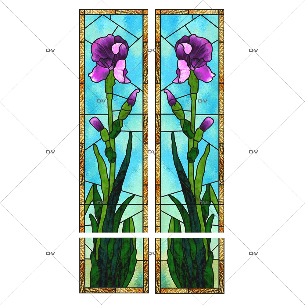 Iris de fleurs' Autocollant
