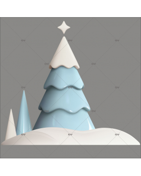 sticker-frise-sapins-neige-3D-theme-blue-delight-vitrine-noel-electrostatique-vitrophanie-sans-colle-DECO-VITRES-SP51g