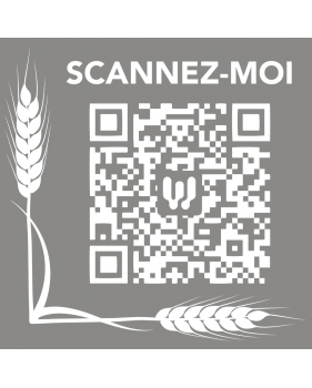 QR15 - Sticker QR Code cadre épis de blé