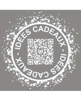 QR18 - Sticker QR code idées cadeaux étoiles