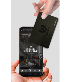 WCARD-UP - Carte digitale avec video - 2 cartes NFC - Avis Google - toutes fonctionnalités