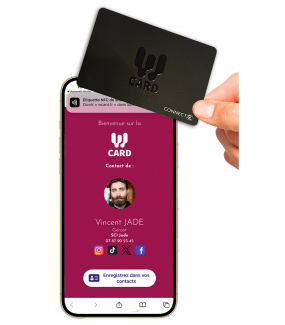 WCARD-CONTACT - Carte digitale - 1 carte NFC